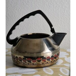 Vintage 80s Fissler Germany Solaryme Crome Teapot No Lid Discolored At Bottom